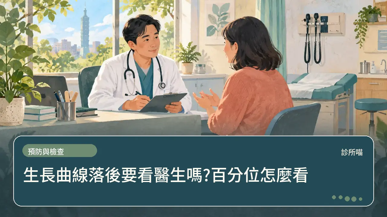 生長曲線落後要看醫生嗎?百分位怎麼看主題插畫