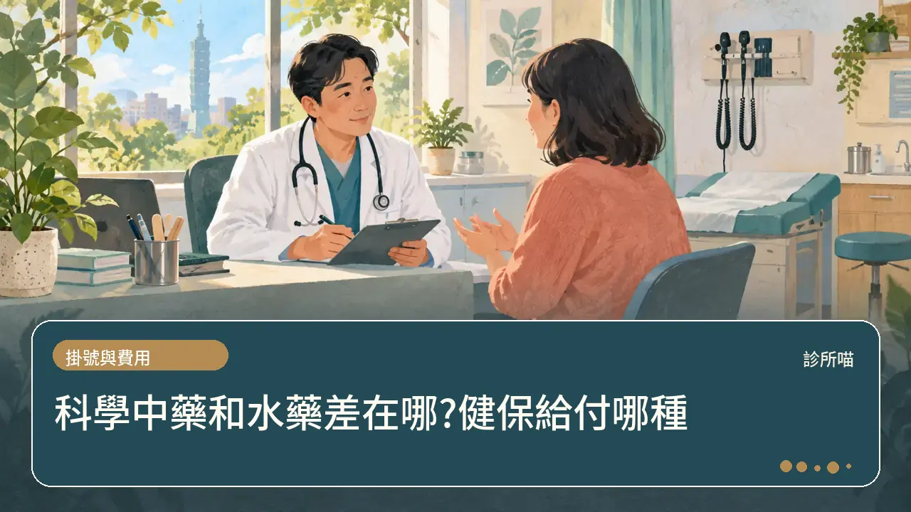 科學中藥和水藥差在哪?健保給付哪種主題插畫
